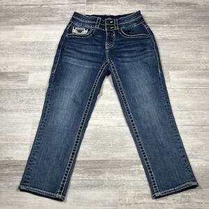 Vigoss Capri Jeans Heritage Fit‎ Stretch Mid Rise Cropped Women's Size 2 (25x22)